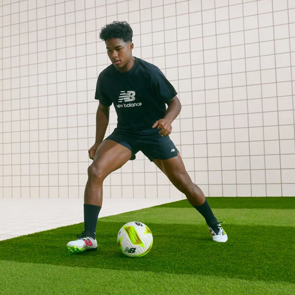 Endrick playing with a football ball